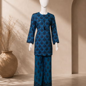 2 Piece Heavy Textured Printed Slub Lawn