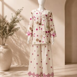 2 Piece Digital Printed Lawn Co-ord Set